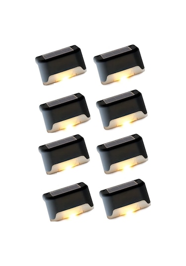 Merdiven Ve Korkuluklar İçin Güneş Enerjili Aydınlatma 8'li Paket