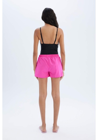 DeFacto Regular Fit Deniz Şortu-Fall in Love T5639AZ24SMPN615 Pembe