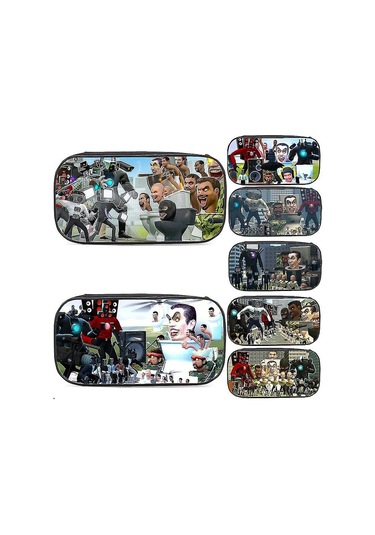 Skibidi Tuvalet Kalem Kutusu Ofis Ve Okul Malzemeleri Karikatür Oyun Kapağı Anime Kalem Kesesi Çocuk Kalem Çantası Öğrenci Kırtasiye Hediyelerikibidi Toilet-19 Çok Renkli