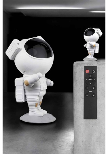 Çocuklara Özel Projeksiyon Astronot Lamba Speaker Sevimli