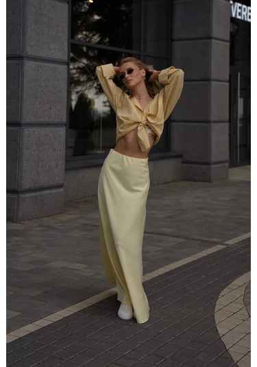 Navadis Uzun Yazlık Trend Etek 414523143 Gri