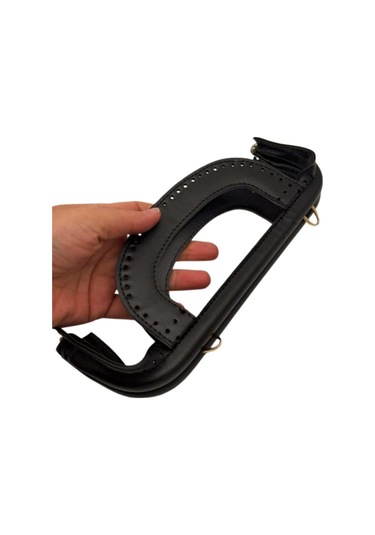 Çanta Aksesuar 25 Cm Suni Derili Siyah Renk Gizli Çanta Bursu Yeni Model