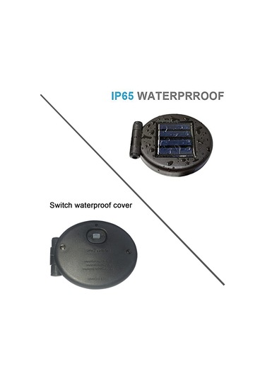 Cbtx Cıs-57818 2 Adet 6-led Güneş Enerjisi Ateşböceği Işık Su Geçirmez Bahçe Çim Sallanan Lamba Peyzaj Dekor - Sıcak Beyaz Diğer