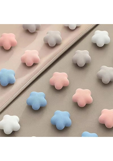 10 Adet Mavi Çiçek-10 Adet Yatak Çarşafı Battaniye Klipsi Elbise Mandalları Kapakları Man Klip Tutucu Yorgan Ev Gereçleri 47116734