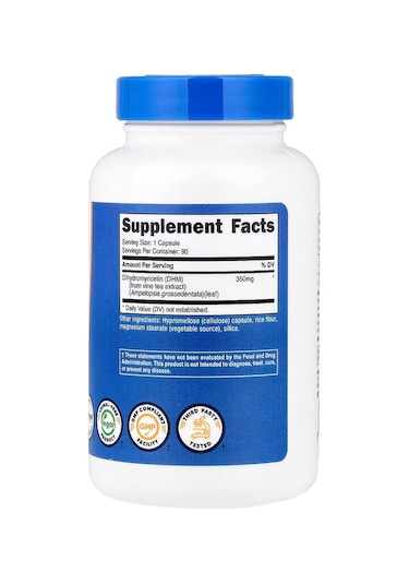Nutricost Dhm Dihydromyricetin Antioxidants 350 Mg 90 Capsules
