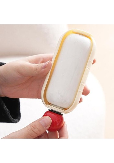 Taşınabilir Lint Rulosu Giysi Mobilya 2'si 1 Arada Yıkanabilir Lint Temizleyici Tekrar Kullanılabilir Mini Evcil Hayvan Tüyü Temizleyici Yapışkan Lint Rulosu Topu Beyaz