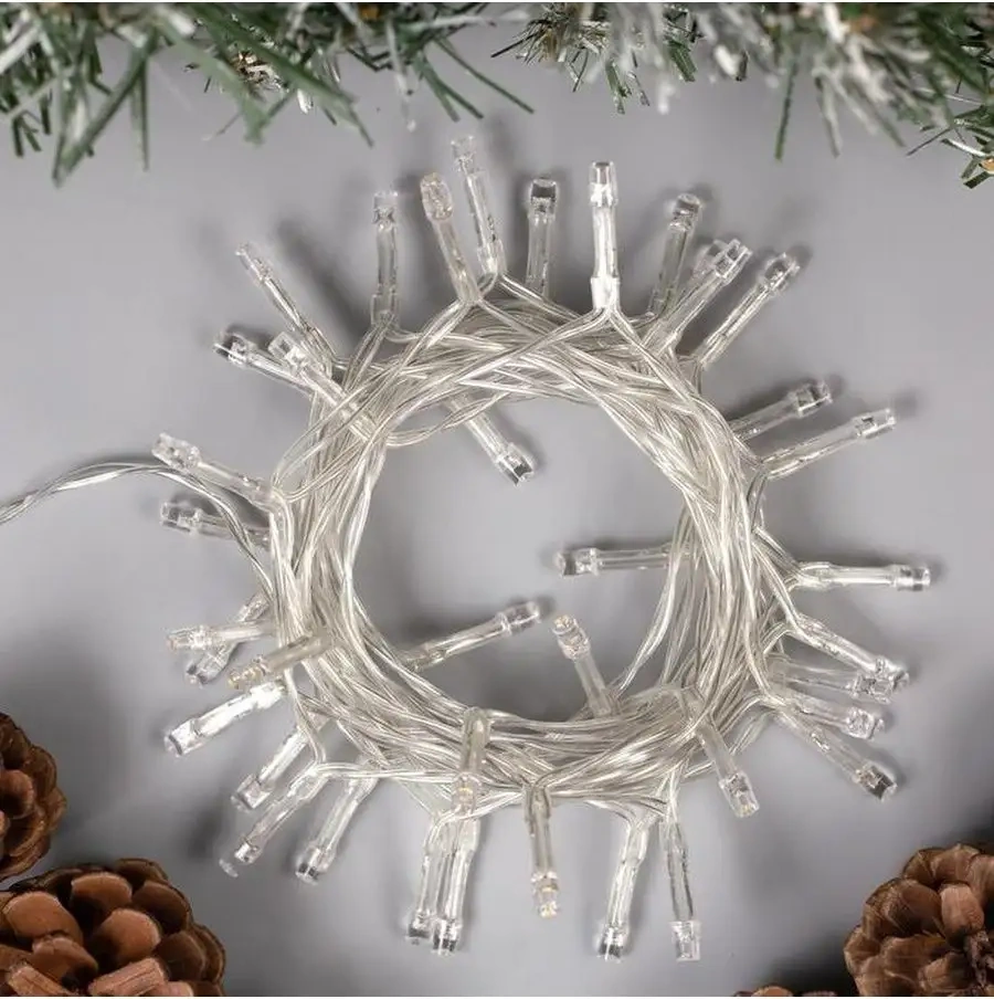 Luazon Lighting Pilli Sıcak Beyaz 4 Metre Işık Zinciri 15508396 Beyaz