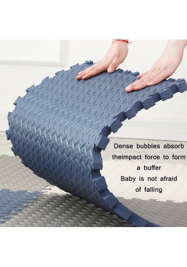 Sones Ev Yapımı Dikiş Yaprak Desenli Kalın Köpük Emekleme Matı, Boyut: 60x1,2 Cm Pembe Pembe