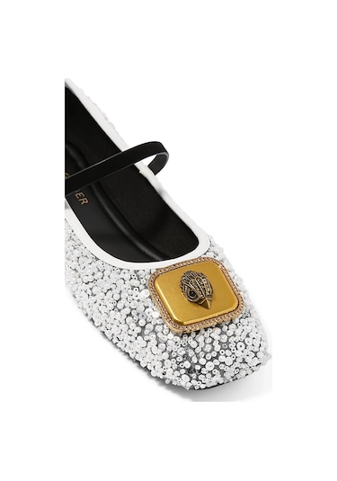 Kurt Geiger Pimlico Ballerina Kumaş Lüks Stil Kadın Babet Çok Renkli