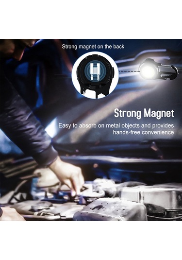 Mini Anahtarlık Feneri Led Anahtarlık Işık Lamba 180 Derece Dönen Şarj Edilebilir Mıknatıslı Çalışma Işığı Şişe Açacaklı Siyah