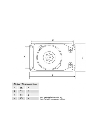 Byes 10-305 3*25a Duvar Prizi
