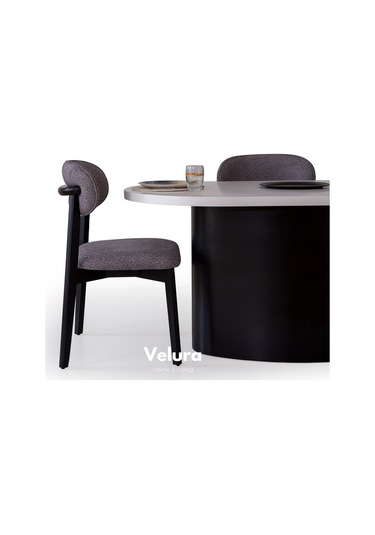 Mira Yemek Odası Takımı Yemek Masası + 4 Adet Sandalye Siyah