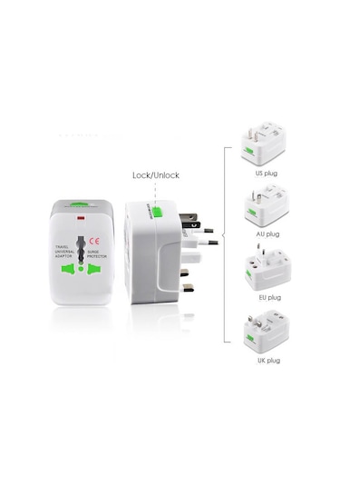 Universal Priz Fiş Çevirici Dönüştürücü Adaptör Tüm Ülkeler