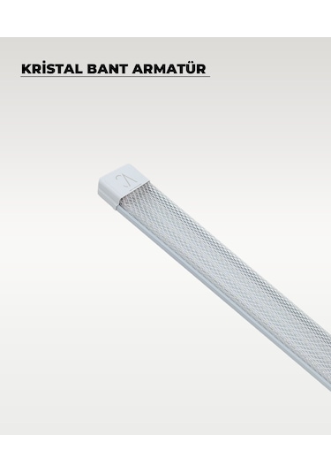 80w Beyaz Kristal Led Bant Armatür 3200k Sarı Işık Beyaz