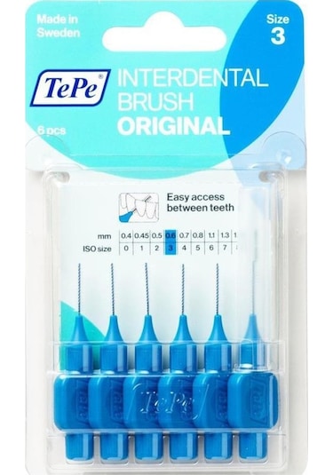 Tepe Interdental Arayüz Fırçası 6'lı 0.6 MM