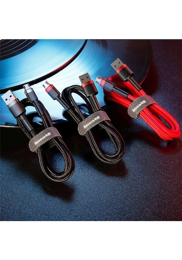 Baseus Cafule Micro Usb 1Metre 2.4A Hızlı Şarj Halat Usb Kablo (476269504)