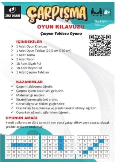 Zeka Dolabı Çarpışma Çarpım Tablosunu Öğreten Oyun