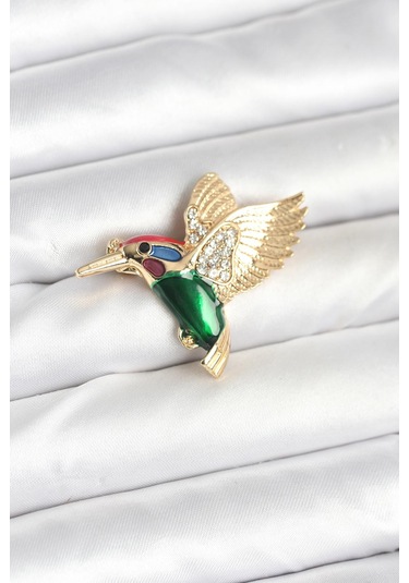 Sinek Kuşu Model Broş Çok Renkli