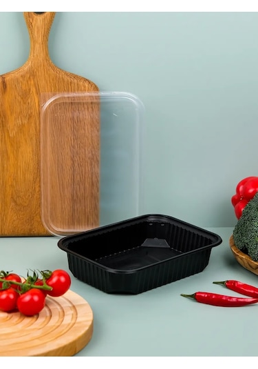 Upakovsik+ Kapaklı Tek Kullanımlık Saklama Kabı 500 Ml, 30 Adet 396952757 100 adet