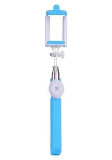 P3 Iphone Uyumlu Android Bluetooth Kumandalı Selfie Çubuğu-mavi