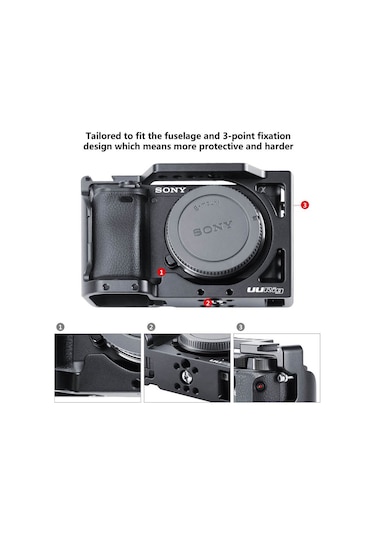 Uurig C-A6400 Sony A6400  Vlog Cage Çerçeve