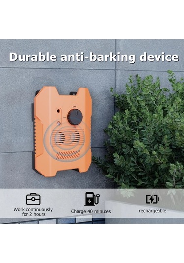 Willowhaven Turuncu Siyah Havai Köpek Havlama Kontrol Cihazı Ses Dalgası Teknolojili İç Ve Dış Mekan