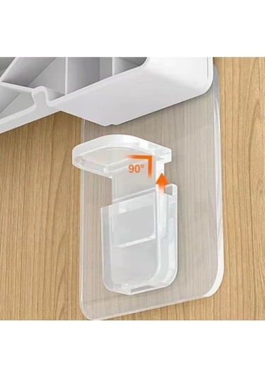 Yapışkanlı Raf Tutucu Seti 4 Adet Renk