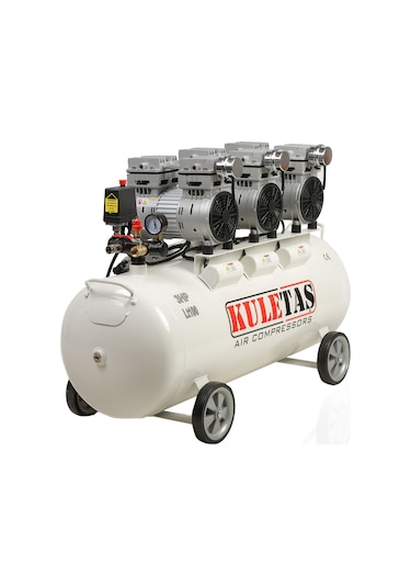 Kuletaş 3 Hp 8 Bar Süper Sessiz + Yağsız Kompresör 100 L