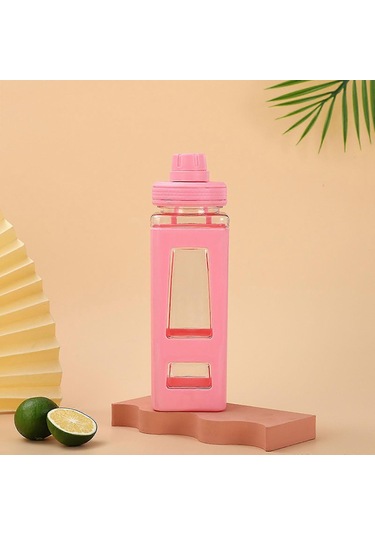 2025 Su Şişesi Su Bardağı, Büyük Kapasiteli Yaz Plastik Bardak, Spor Su Bardağı Kadın Ve Erkek Su Bardağı Öğrenci Taşınabilir Uzay Bardağı, Spor Salonu İçin Uygun A-renk Pembe Çok Renkli