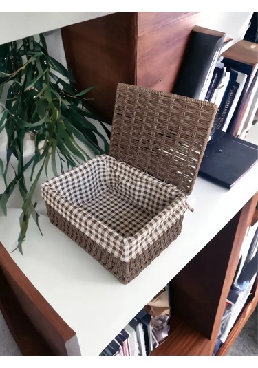 Logovo Bobrov Örme Depolama Sepeti 176789798 Kahverengi