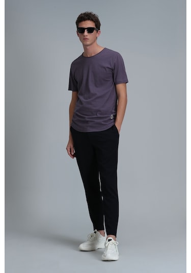 Lufian Junya Erkek Basic Tisört Mürdüm Mürdüm 111020203100880 111020203100880 Mürdüm