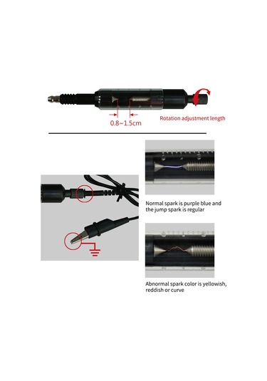 Neevoyu Otomotiv İgnisyon Sistemi Problemleri Hızlı Teşhis Aracı - Uyumlu Sparka Fişi Test Cihazı Siyah