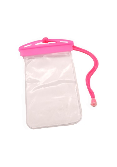 Tüm Telefonlara Uyumlu, Su Geçirmez, Telefon Kılıfı, Askılı Kılıf, Su Altı Kabı, Pembe Pembe