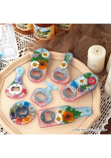 Silikon Bira Şişe Açacağı Kalıbı Kendin Yap El Sanatları Reçine Dökümü İçin Şişe Açacağı Tornavida Vidaları İle Kalıp Yapımı Çok Renkli