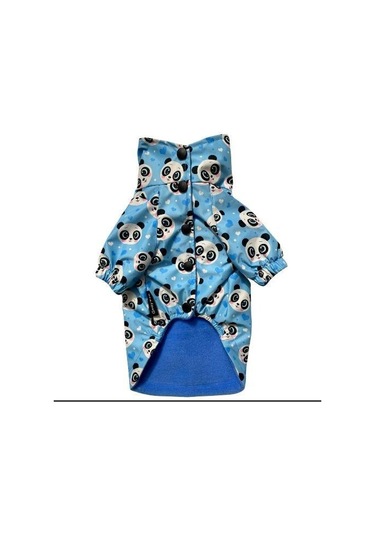 Gedyco Blue Panda Polarlı Küçük Irk Köpek Yağmurluğu