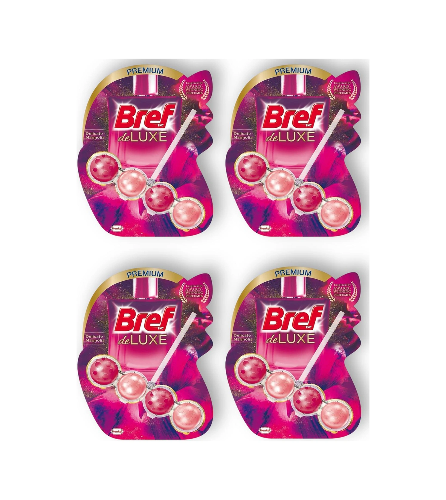 Deluxe Katı Tuvalet Bloğu 4 Adet Manolya Tekli 4'li Set