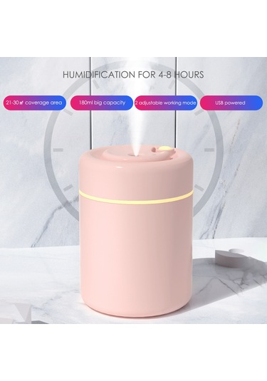 Samdoo Araç İçin 180ml Usb Beslemeli Buharlayıcı - Çift Sprey Modu, Gece Lambası Ve Otomatik Kapanma Özelliği Yeşil