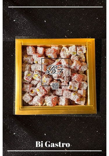 Narlı Fıstıklı Çifte Kavrulmuş Kuş Lokumu - Türk Lokumu - 400 Gr