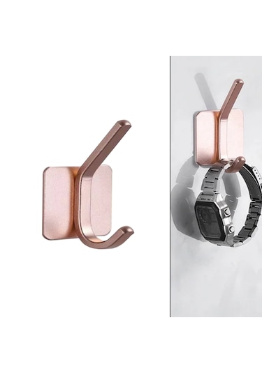 Yapışkanlı Metal Banyo Mutfak Eşya Askılığı-al4618 1 Adet Pembe