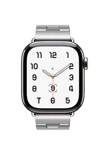 Butam Bilişim iOS Watch Uyumlu 10 46mm Krd-125 Metal Kordon Strap Kayış-gümüş