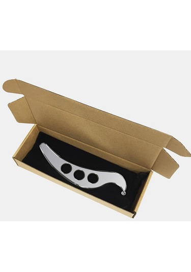 Suntek Paslanmaz Çelik Gua Sha Kurulu Kas Kazıma Masaj Aleti Gümüş