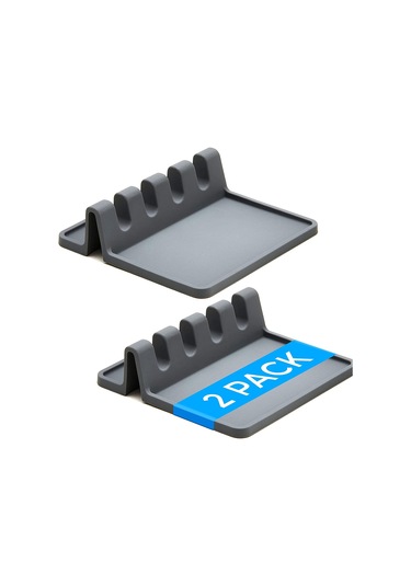 Mutfak Gereçleri Tutucu, 2'li Paket Mutfak Gereçleri Tutucu Gri Süzgeçli Isıya Dayanıklı Mutfak Gereçleri Tutucu, Bpa İçermez Spatula Yerleştirme Gereçleri Diğer