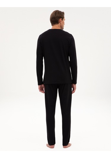 Pierre Cardin Erkek Siyah Pijama Takım 50322636-001 Siyah