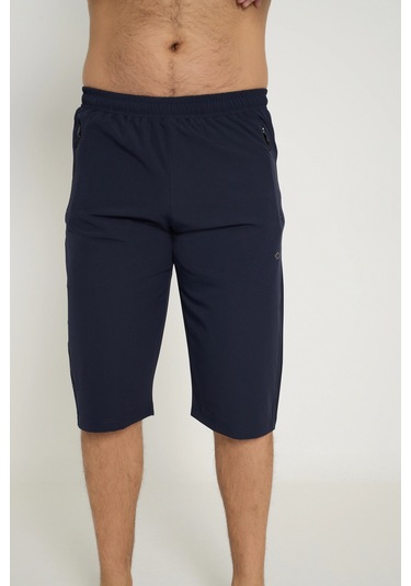 Crozwise Spor Lycra Erkek Capri Siyah 8043 Siyah