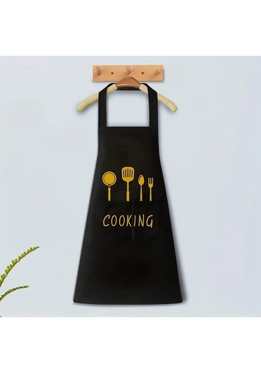 Awesomestore Koyu Yeşil Cep Detaylı 28.3x25.5 İnç Kafe Restoran Önlüğü Koyu Yeşil