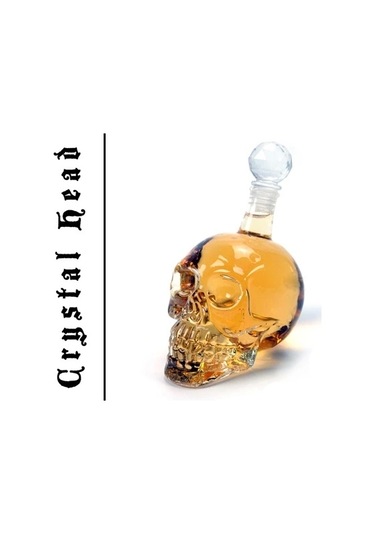 Crystal Head Kuru Kafa Cam Şişe 350 Ml Renkli