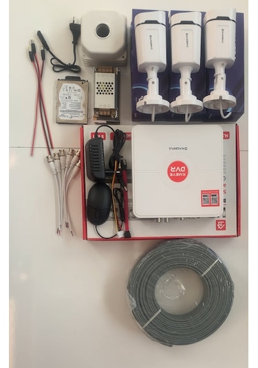 3 Kameralı Set - Gece Renkli 5mp Sony Seculensli Kdj-3s-4w-p