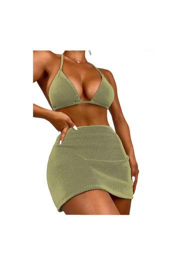 Etek Bikini Mayo Yeşil