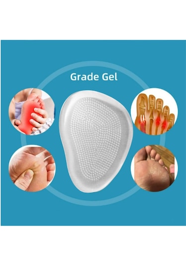 Kalın Silikon Ayakkabı İçi Kaydırmaz Tabanlık Ayak Nasır Koruyucu