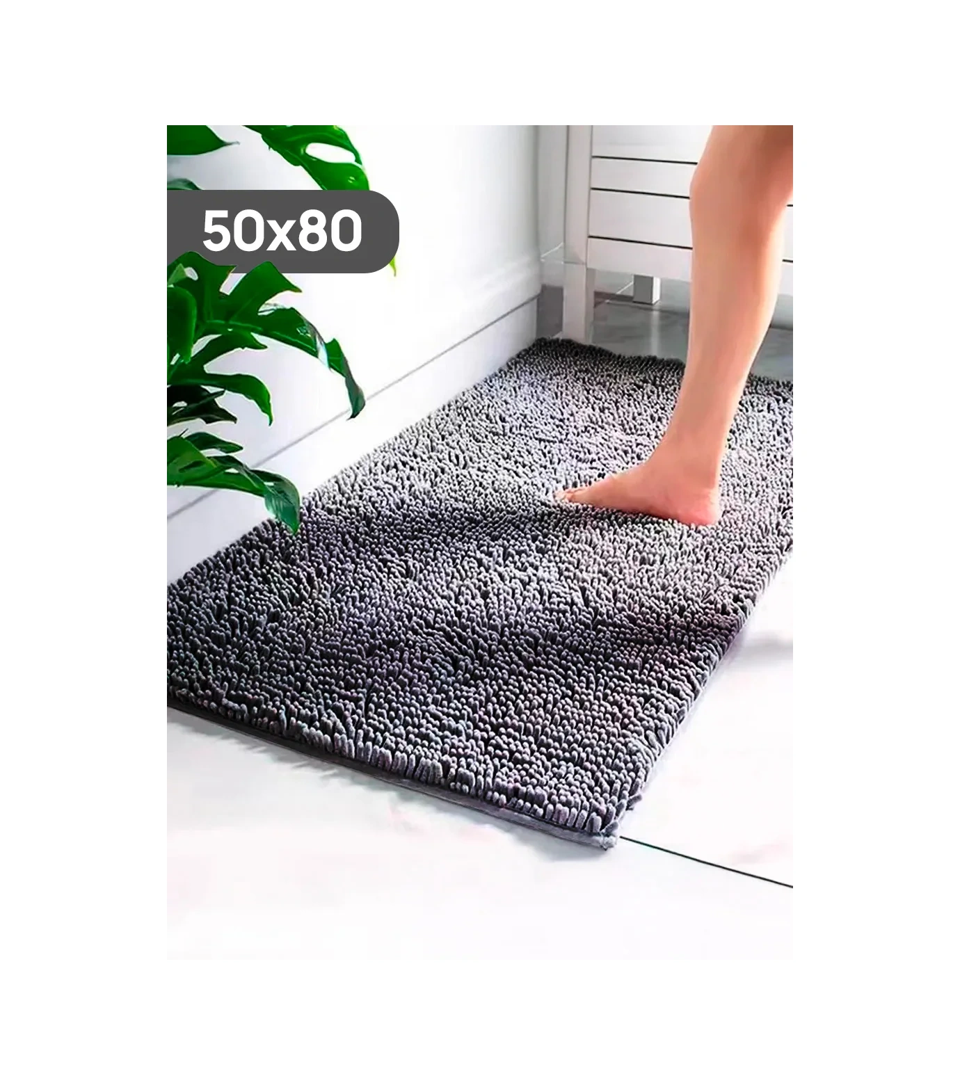 La Paris Kaymaz Banyo Ve Tuvalet Paspası 50x80 296925731 Koyu Gri